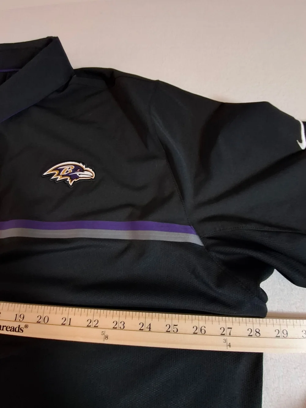 Nike Men's 2X Baltimore Ravens Black Polo Shirt
